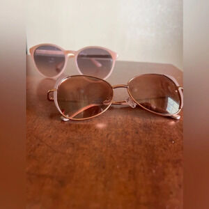 2 Rose Gold Fashion Sunglasses